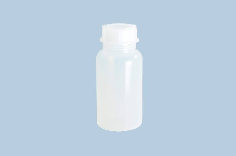 hünersdorff Weithalsflasche zum Befüllen mit Schraubverschluss aus LD-PE (bruchsicher und lebensmittelgeeignet), 750 ml, transparent von hünersdorff
