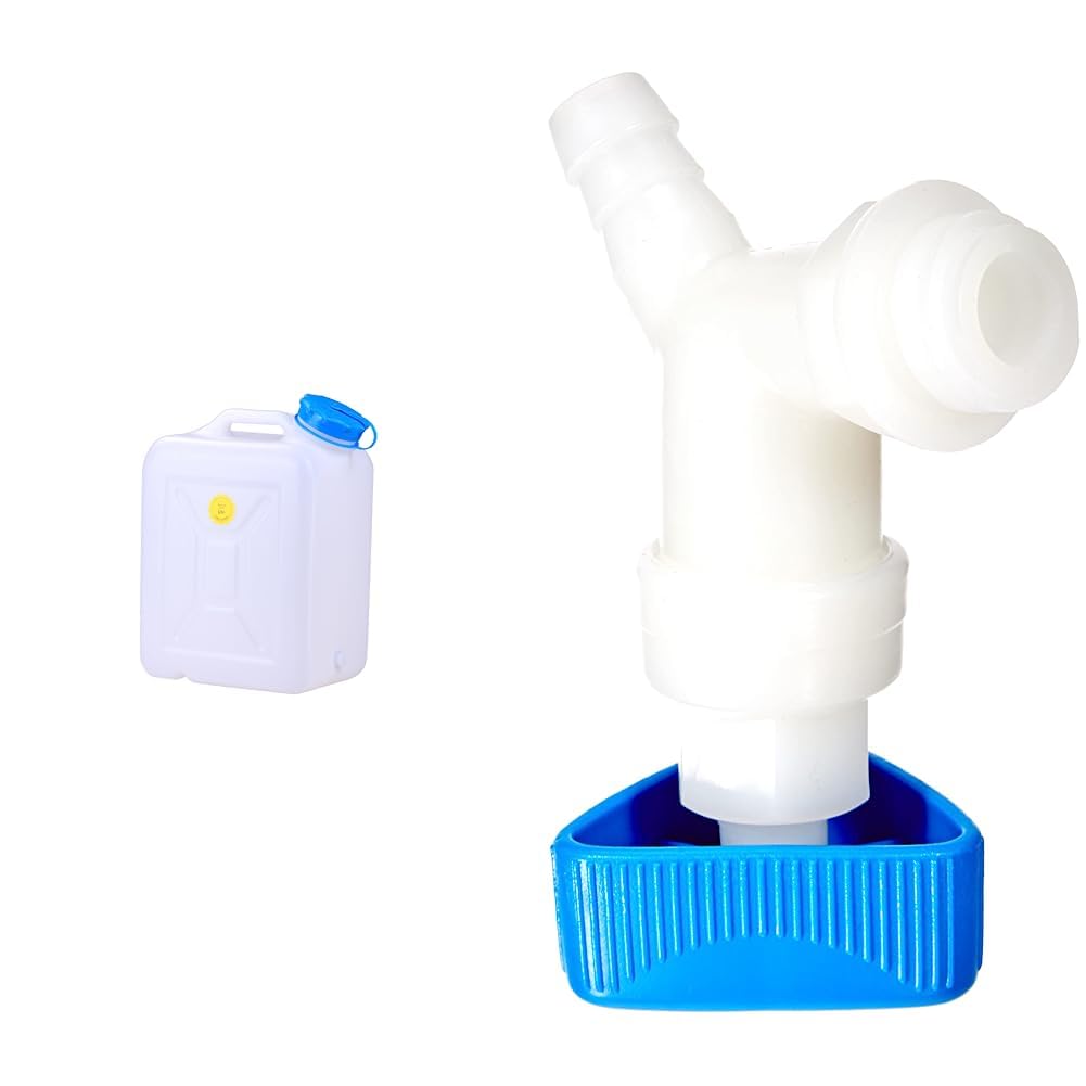 hünersdorff Weithalskanister/Abklärkanister, 31 Liter & Eckventil | gewinkelt |für Kanister mit Breitgewinde 22mm | Tüllenanschluss 13mm bzw. 1/2" | natur/blau hünersdorff Weithalskanister/Abklärkanister, 31 Liter & Eckventil | gewinkelt |für Kanister mit Breitgewinde 22mm | Tüllenanschluss 13mm bzw. 1/2" | natur/blau von hünersdorff