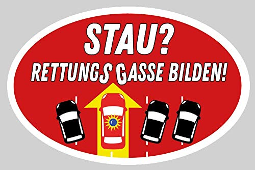 humorpharm „Rettungsgasse bilden!“ Etikett für Auto Heckscheibe humorpharm „Rettungsgasse bilden!“ Etikett für Auto Heckscheibe von humorpharm