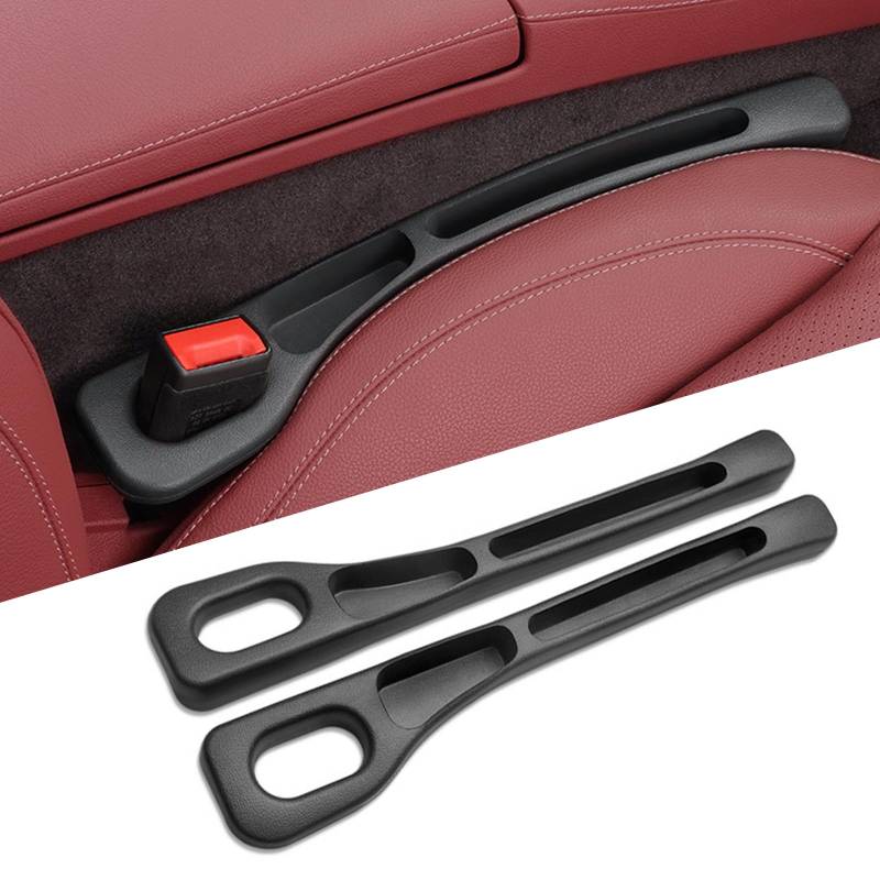 Hurifeng 2pc Autositz Lückenfüller - Praktischer Autositz Organizer & Gap Filler Auto Zubehör Universell passend für die meisten Modelle Car Seat Gap Filler für Kinder - Schwarz von hurifeng