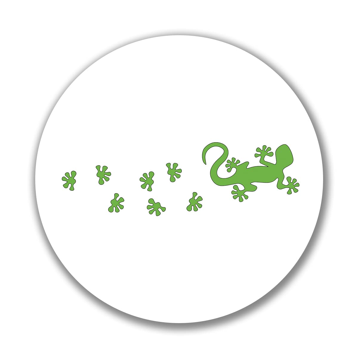 huuraa Aufkleber Gecko Tapsen Sticker 10cm mit Motiv für alle Echsen Freunde Geschenk Idee für Freunde und Familie von huuraa