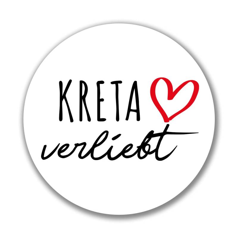 huuraa Aufkleber Kreta verliebt Sticker mit Namen deiner lieblings Insel Geschenk Idee für Freunde und Familie von huuraa