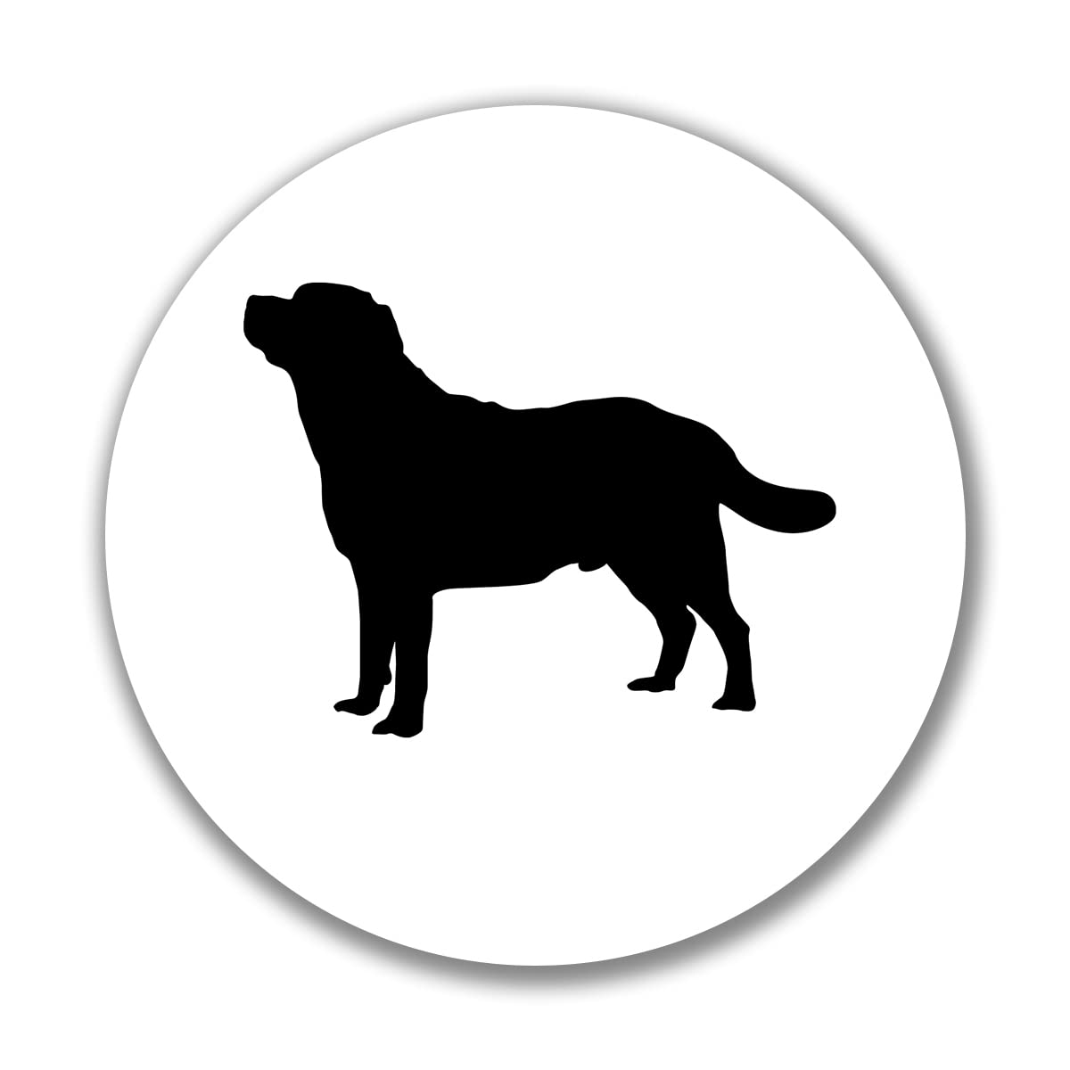 huuraa Aufkleber Labrador Retriever Silhouette Sticker Größe 10cm mit Motiv für Hundefreunde Geschenk Idee für Freunde und Familie von huuraa
