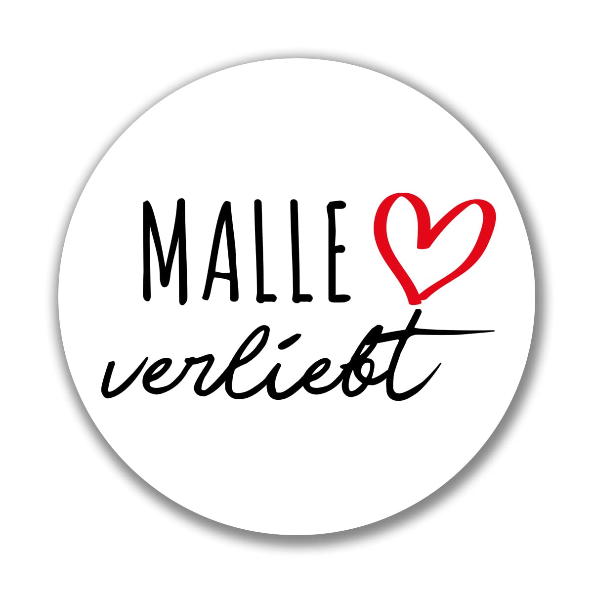 huuraa Aufkleber Malle verliebt Sticker mit Namen deiner lieblings Insel Geschenk Idee für Freunde und Familie von huuraa
