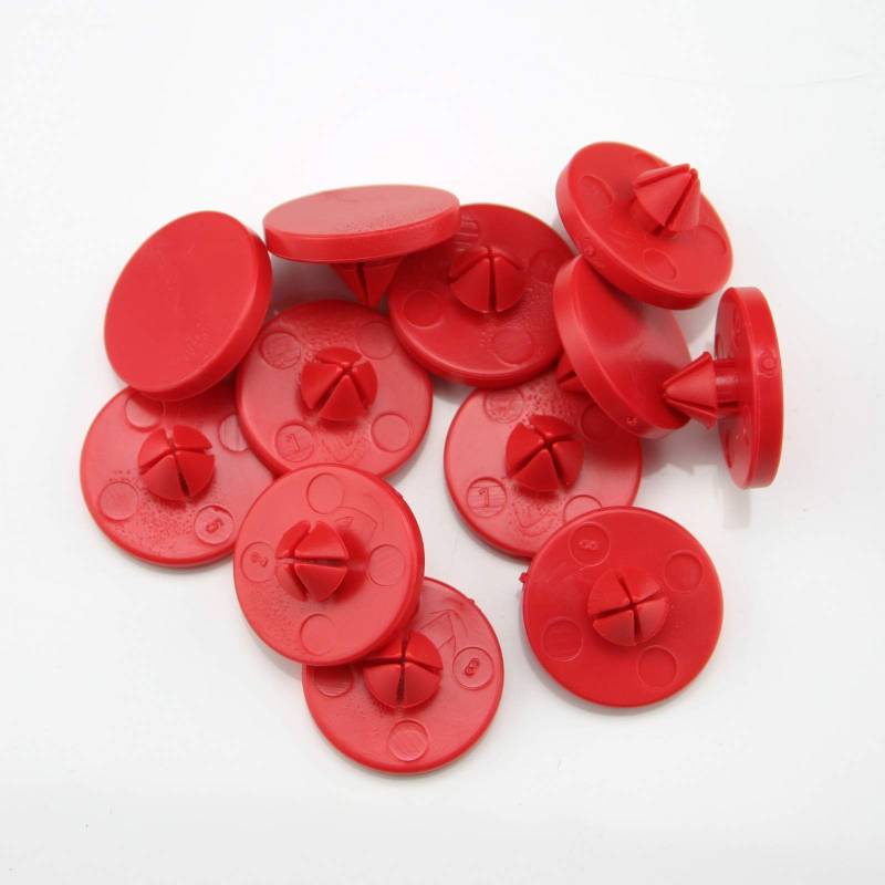 12 Stück rot Gummidämpfer/Antivibrationsfüsse für Kennzeichenhalter Vibrations- und Lackschutz von i-mex