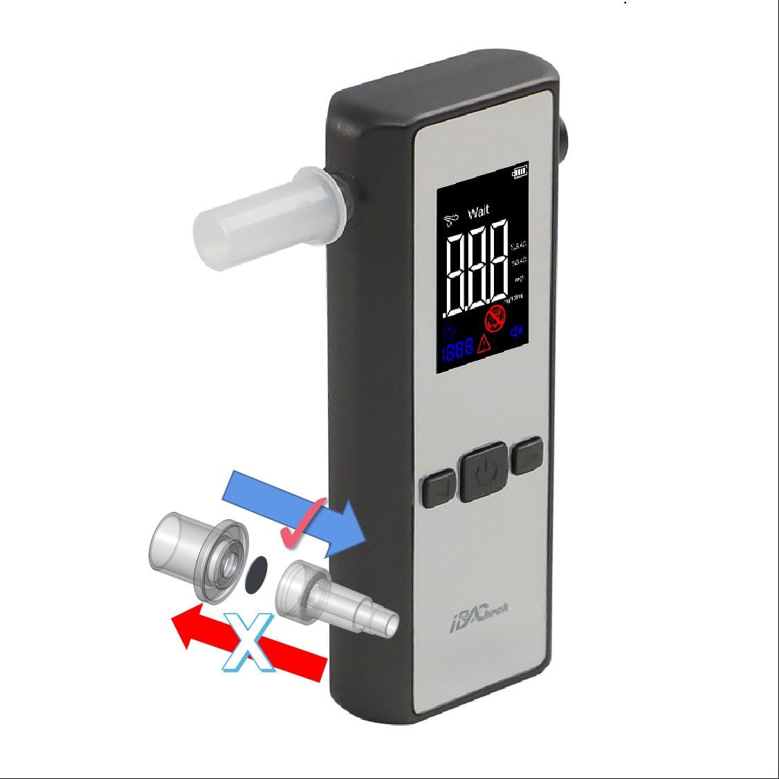 iBACheck Alkoholtester | Tragbarer Atemalkohol-Tester, Brennstoffzellensensor 13 x 13 mm Präzision Professioneller Breath Alkoholdetektor. Persönlich & Professionell, einfach zu bedienen iBACheck Alkoholtester | Tragbarer Atemalkohol-Tester, Brennstoffzellensensor 13 x 13 mm Präzision Professioneller Breath Alkoholdetektor. Persönlich & Professionell, einfach zu bedienen von iBACheck