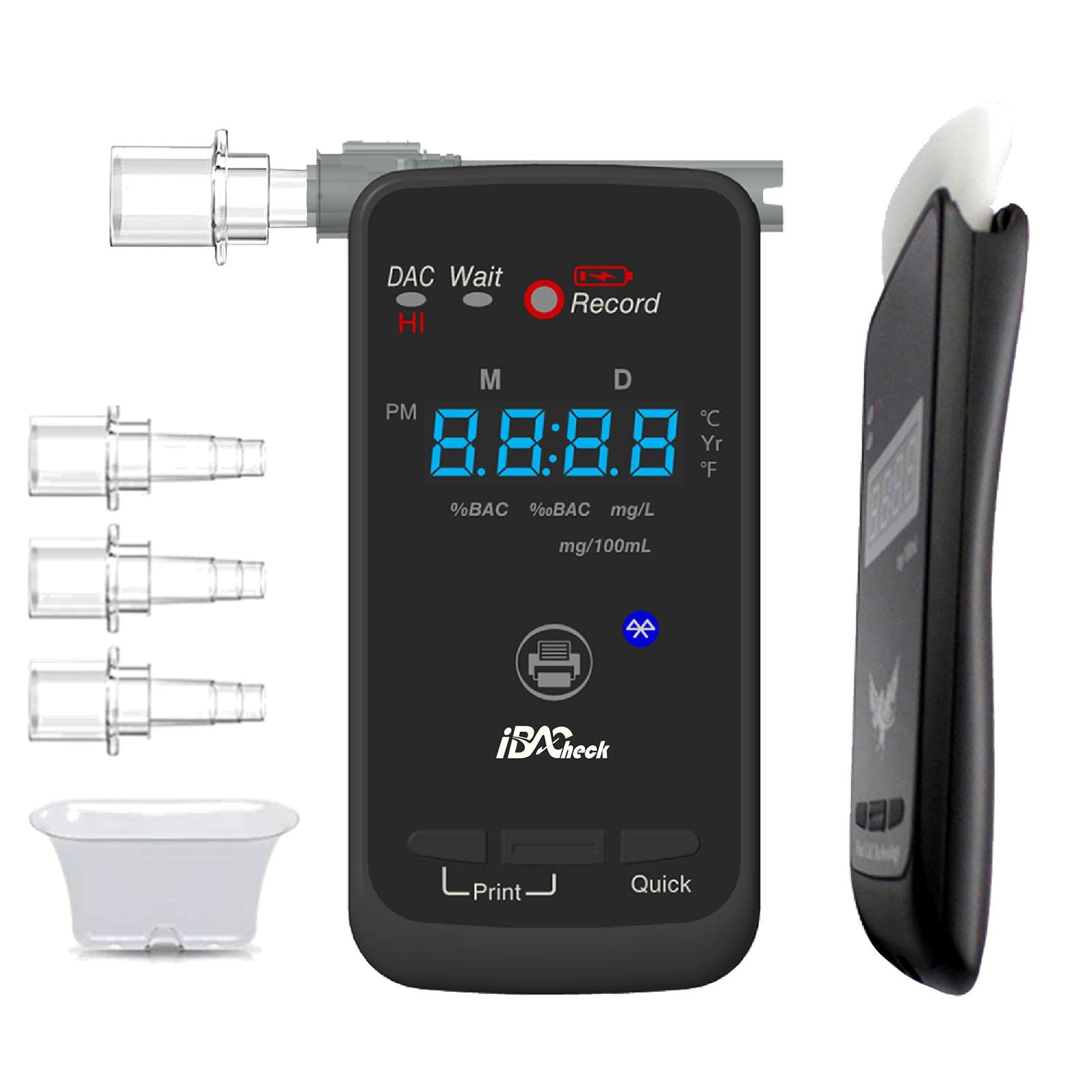 iBACheck Alkoholtester | Tragbarer Atemalkohol-Tester, Brennstoffzellensensor 13 x 13 mm Präzision. Formaler Test + Screening-Test für öffentliche Schnelltests iBACheck Alkoholtester | Tragbarer Atemalkohol-Tester, Brennstoffzellensensor 13 x 13 mm Präzision. Formaler Test + Screening-Test für öffentliche Schnelltests von iBACheck