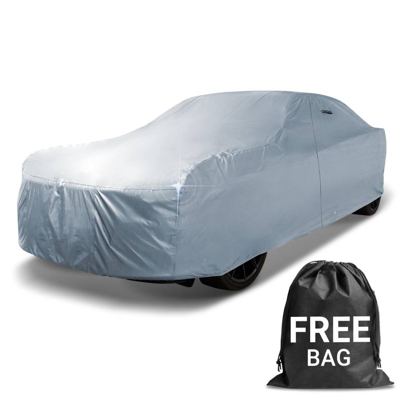 iCarCover Passend für: [MG Midget] 1960-1979 Vollgarage Wasserdicht Allwetterbeständig Custom Outdoor Indoor Sonne Schnee Sturm Schutz Form-Fit Gepolsterte Abdeckung mit Riemen von iCarCover