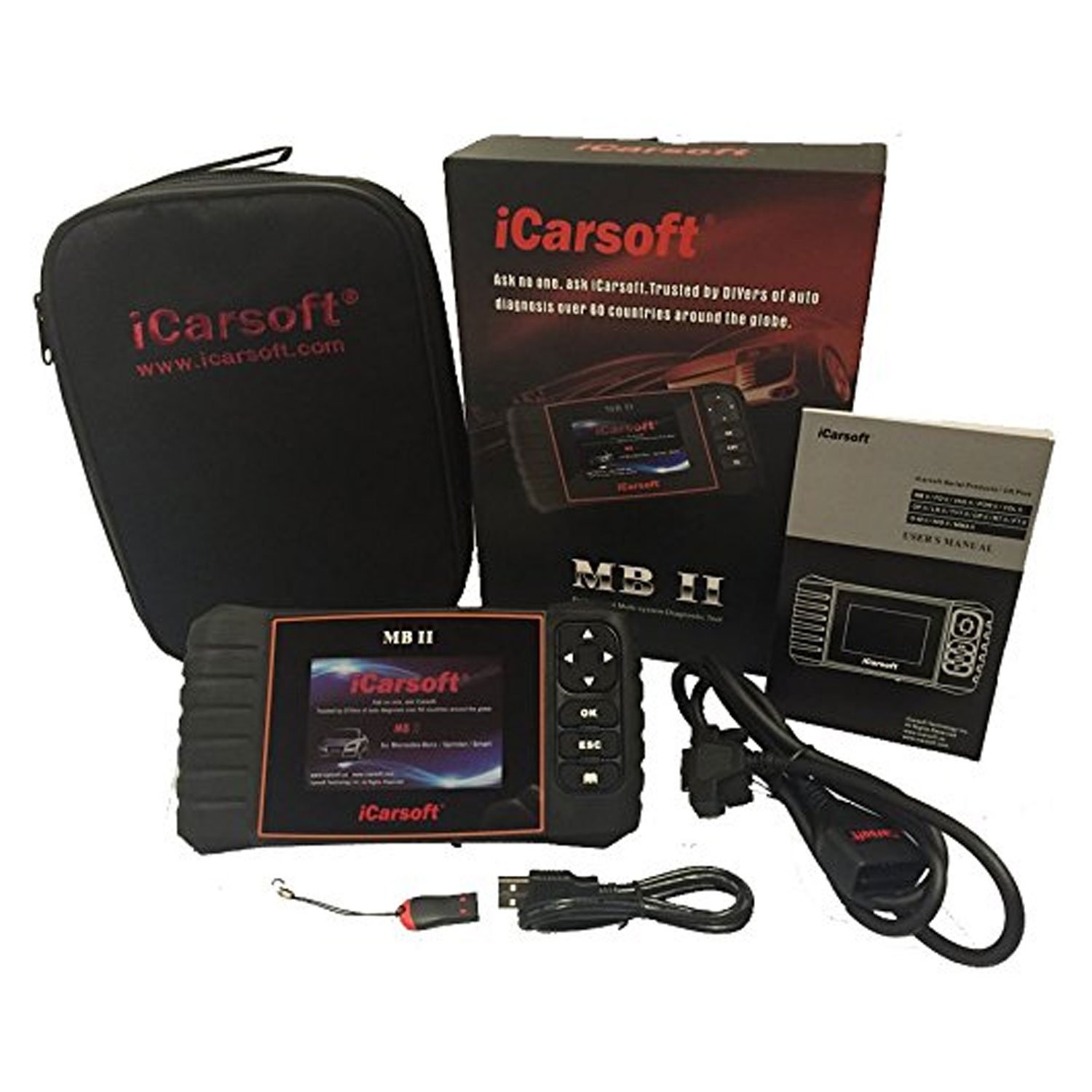 iCarsoft MB II Diaganosegerät OBD2 Benz Diagnose Fehler lesen und löschen Öl Service Rückstellung SBC Rückstellung DPF Reset iCarsoft MB II Diaganosegerät OBD2 Benz Diagnose Fehler lesen und löschen Öl Service Rückstellung SBC Rückstellung DPF Reset von iCarsoft
