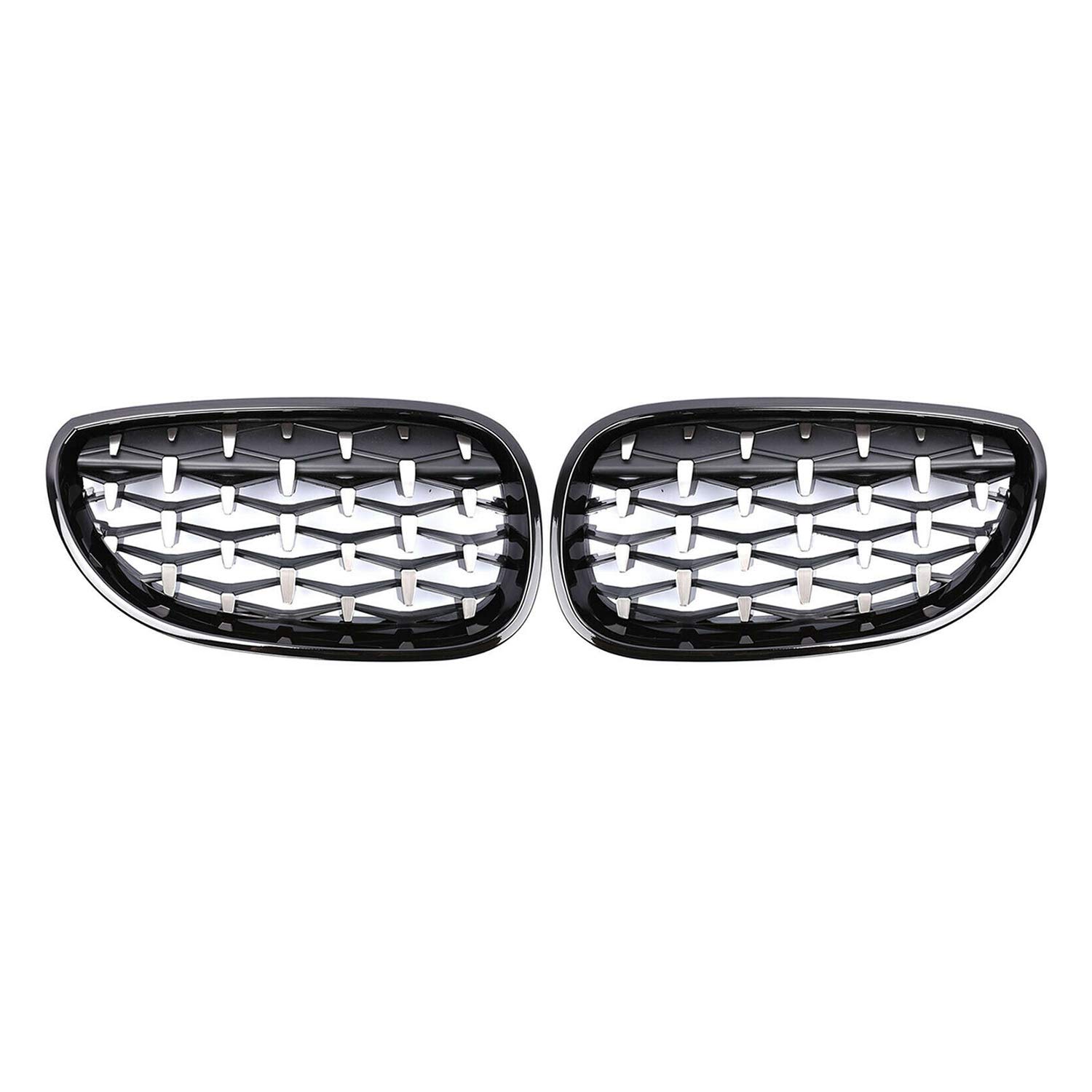 iFutniew Frontstoßstange Nieren Grill Diamant Kühlergrill für E60 E61 5er 550I 535I M5 2003-2010 Meteor iFutniew Frontstoßstange Nieren Grill Diamant Kühlergrill für E60 E61 5er 550I 535I M5 2003-2010 Meteor von iFutniew
