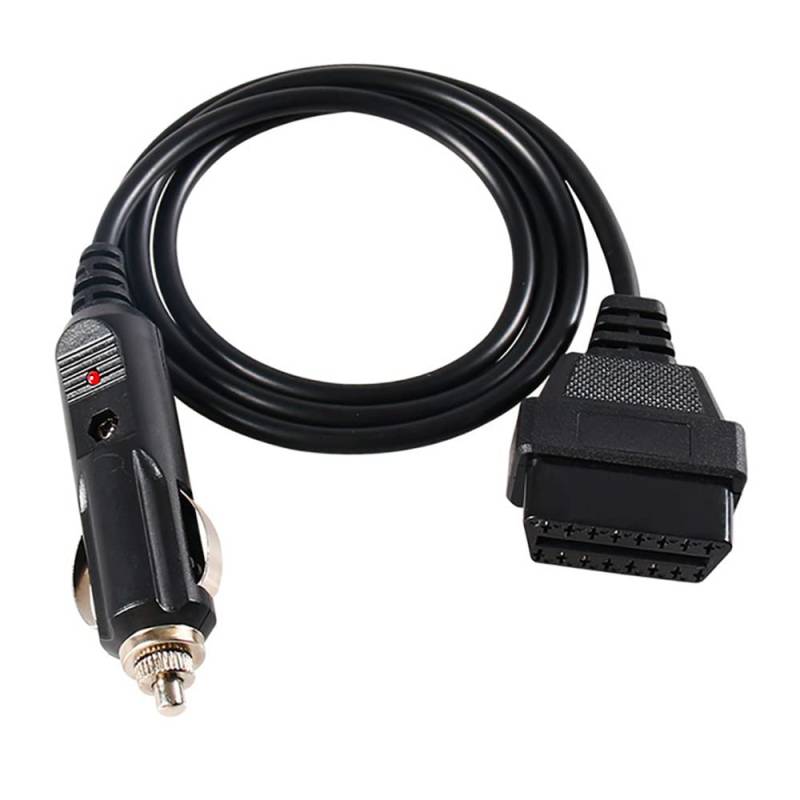 iHaospace 1M Car OBD2 to Cigarette Lighter, Vehicle ECU Emergency Power Supply Cable Cigarette Lighter to OBD Female Connector Cable Adapter von iHaospace