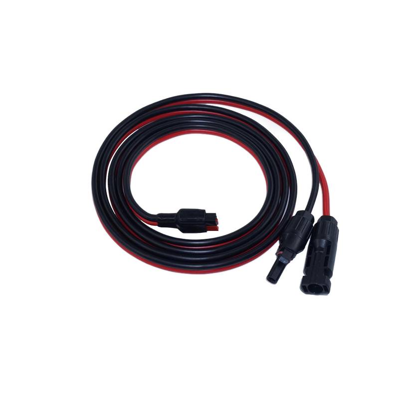 iHaospace Solarstecker auf Anderson Stecker 45A 10AWG 2M, Anderson mit Kabel Solarkabel 6mm2 200cm Solarpanel Verlängerungskabel von iHaospace
