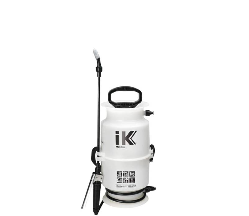 ｉＫ IK Multi 6 - Drucksprüher Säurebeständig - Metallgriff - Sicherheitsventil - Schultergurt - 6L Behälter - Für Reinigungs-, Garten- und Pflanzenprodukte von ｉＫ