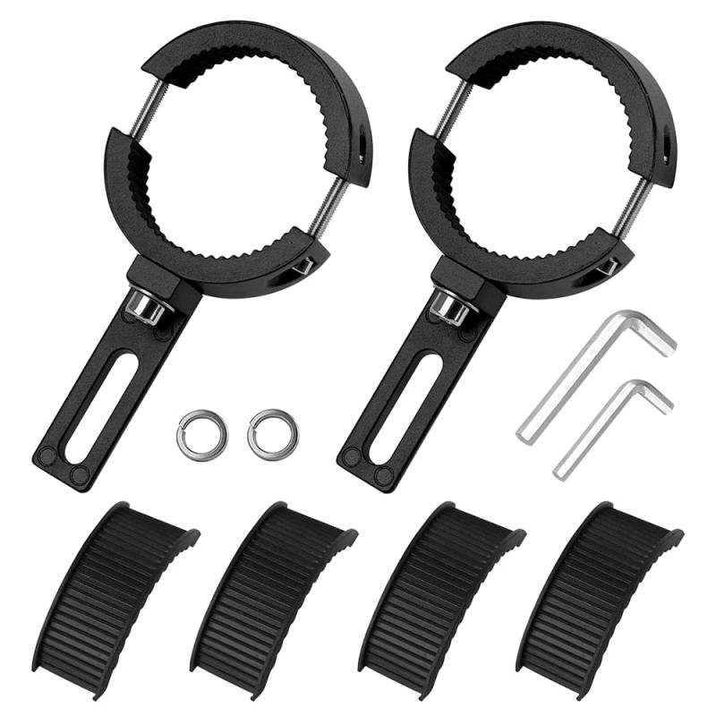 iKALULA 2 Stück Arbeitsleuchten Halterung Universal 38-60mm, Verstellbare Motorrad-Scheinwerferhalterung, Halterungen für Motorrad-Scheinwerfer für Motorräder Geländewagen, ATVs, UTVs, LKWs von iKALULA