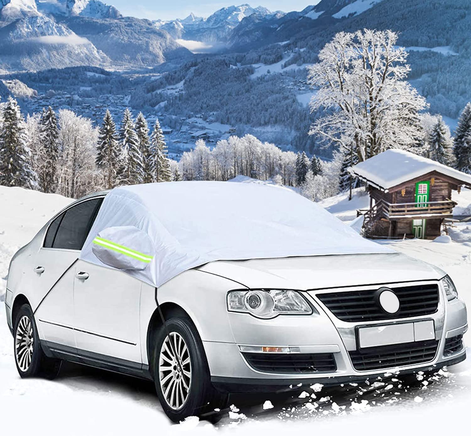 iKALULA Frontscheibe Abdeckung, Auto Scheibenabdeckung Winterschutz Faltbare Abnehmbare Windschutzscheiben Autoabdeckung Winterabdeckung Eisschutzfolie für gegen Schnee Frost und Sonne, 130 * 220cm iKALULA Frontscheibe Abdeckung, Auto Scheibenabdeckung Winterschutz Faltbare Abnehmbare Windschutzscheiben Autoabdeckung Winterabdeckung Eisschutzfolie für gegen Schnee Frost und Sonne, 130 * 220cm von iKALULA