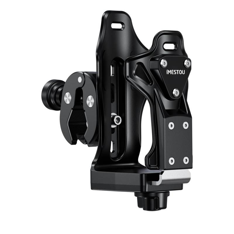 iMESTOU Anti-Diebstahl Motorrad Becherhalter, ATV Wasserflaschenhalter Kompatibel mit 50 bis 90mm Durchmesser Flaschen, mit 12,7-33mm Metallklammer Passend für ATV Roller, ATV... von iMESTOU