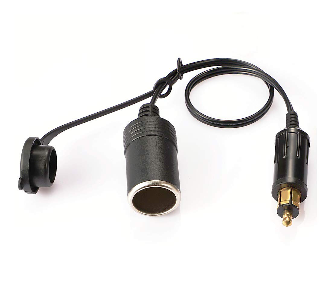 iMESTOU Europäischer DIN Stecker Buchse Zigarettenanzünder Adapter 12 V-24 V mit Wasserdichter Abdeckung (1 Satz) iMESTOU Europäischer DIN Stecker Buchse Zigarettenanzünder Adapter 12 V-24 V mit Wasserdichter Abdeckung (1 Satz) von iMESTOU