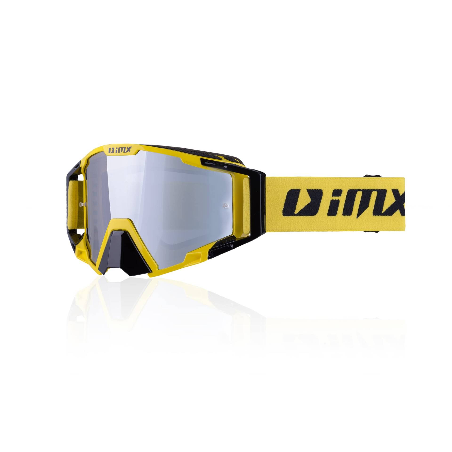 IMX RACING SAND Motorrad Schutzbrille | Iridium und Klares Visier inklusive | Anti-Beschlag und Anti-Kratz Linse | Nasenschutz | Breites 45mm Band mit Silikondruck | Drei Lagen Schaum von IMX RACING