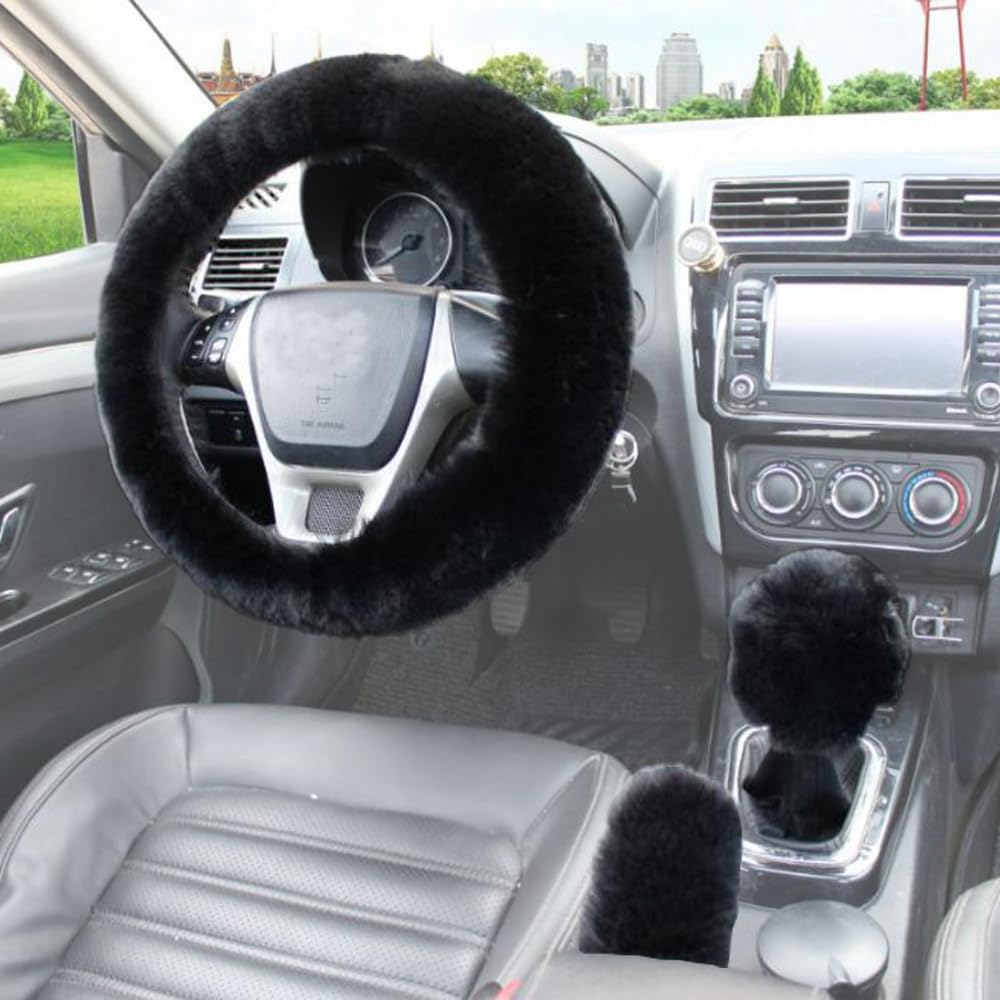 3 Stück Auto Lenkradabdeckung Plüsch Winter Universal Lenkradbezug Teleskop Lenkrad Abdeckung weich bequem Steering Lenkradschoner Anti Rutsch Lenkradbezug Auto Zubehör für Frauen 3 Stück Auto Lenkradabdeckung Plüsch Winter Universal Lenkradbezug Teleskop Lenkrad Abdeckung weich bequem Steering Lenkradschoner Anti Rutsch Lenkradbezug Auto Zubehör für Frauen von iNelihoo