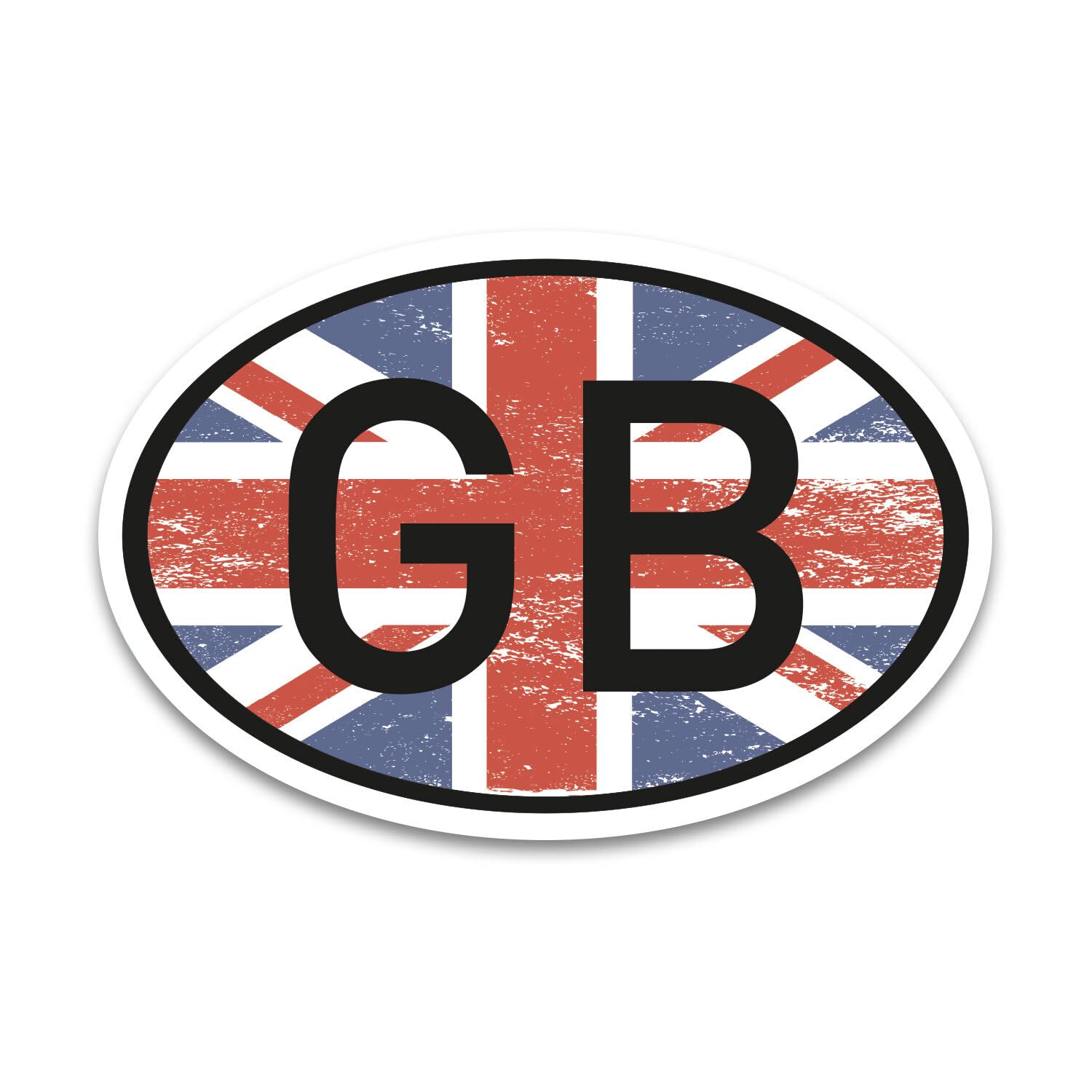 GB Magnet Länderkennzeichen Großbritannien Flagge Vintage - 17,5 x 11,5 cm DIN genormt - PKW LKW Wohnmobil Moped Motorrad Auto - kfz_721 von iSecur