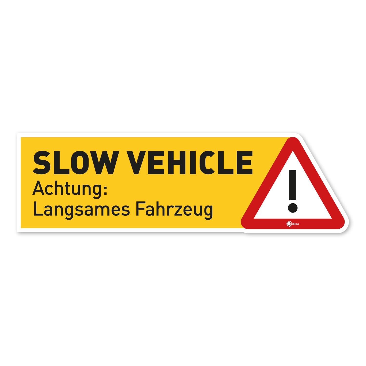 iSecur Magnet-Schild Slow Vehicle I 40 x 12 cm I Achtung langsames Fahrzeug I magnetisch I für Oldtimer Wohnwagen Wohnmobil LKW Bus I kfz354 iSecur Magnet-Schild Slow Vehicle I 40 x 12 cm I Achtung langsames Fahrzeug I magnetisch I für Oldtimer Wohnwagen Wohnmobil LKW Bus I kfz354 von iSecur