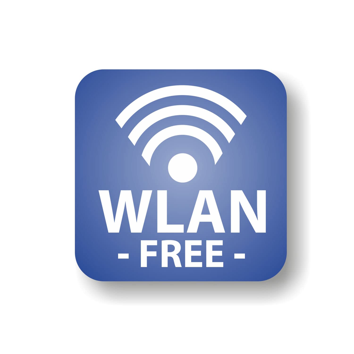 Sticker WLAN -FREE I iSecur®, For your bakery, cafe, restaurant or shop. | Free Wlan | 30 x 30 cm I hin_492 von iSecur