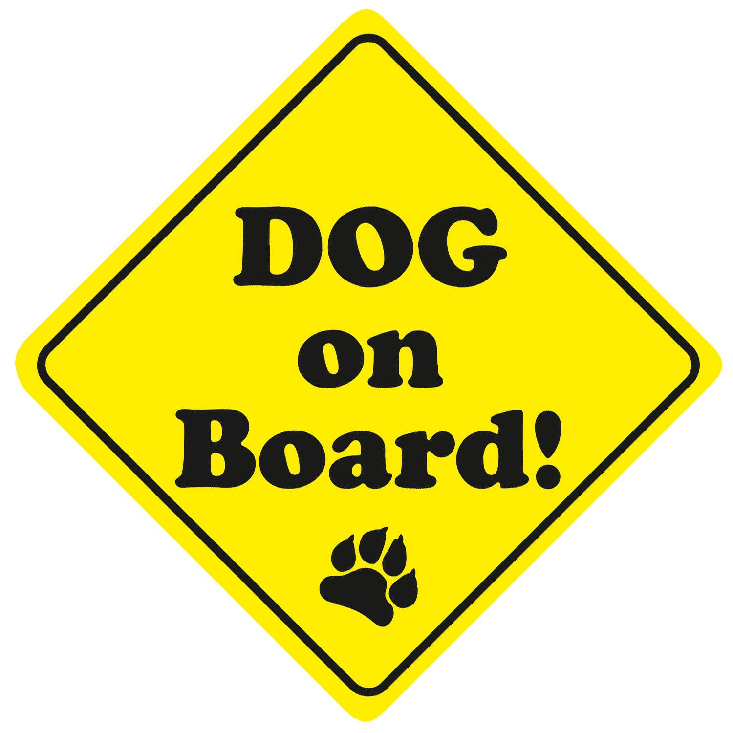 iSecur Auto-Aufkleber Dog on Board I 11 cm hoch I Hundeaufkleber I Sticker für Hunde-Besitzer I wetterfest I kfz_317 von iSecur