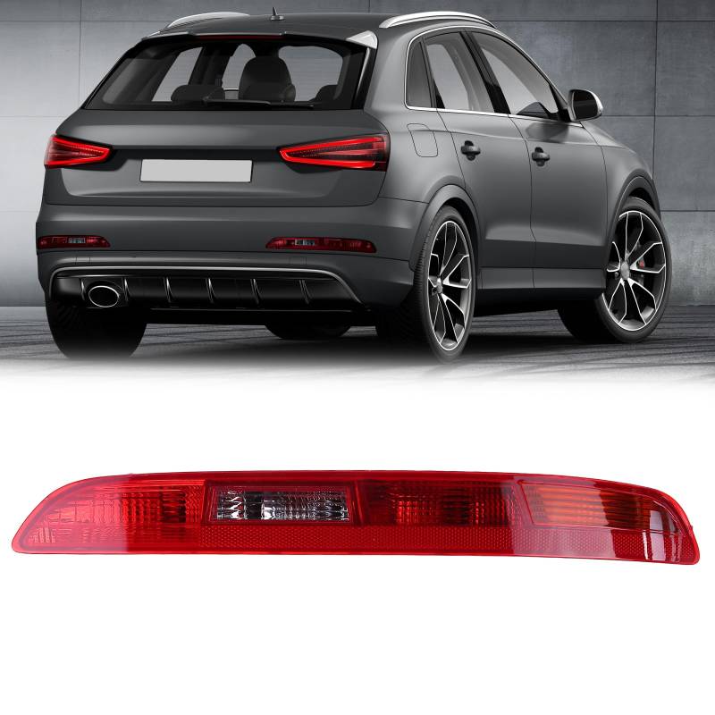 Rücklicht Lower Bumper Rückleuchte für Audi Q3 8U 2011-2014, Schlussleuchte Hinten Rechts 8U0945096 Stoßstange Rücklicht Auto Heckstoßstange Reflektor Licht Parkbremslicht Nebelscheinwerfer von iSpchen