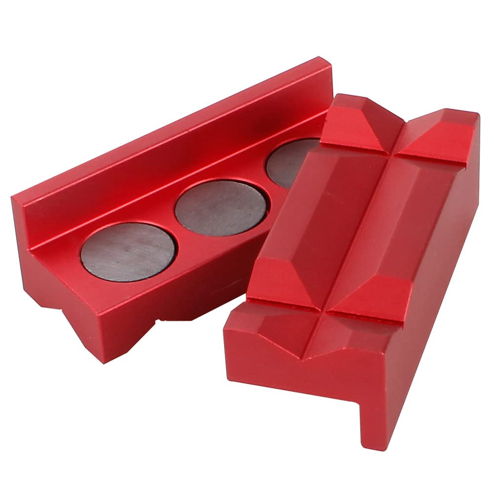 iSpchen 2 Stück Schraubstock Schutzbacken Polster Magnet Schonbacken Aluminium Magnetische Schraubstock Auto modifikations zubehör iSpchen 2 Stück Schraubstock Schutzbacken Polster Magnet Schonbacken Aluminium Magnetische Schraubstock Auto modifikations zubehör von iSpchen
