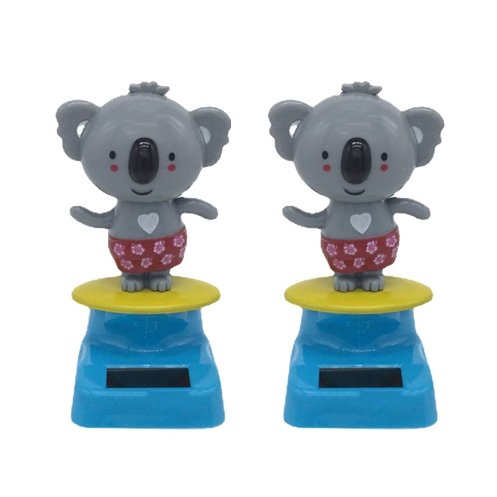 iSpchen 2 Stück Solar Tanzfigur Puppe Koala Figur Wackelfigur Puppe Solarfigur Spielzeug Solarbetriebene Wackelkopf Koala Ornamente für Auto Armaturenbrett Innenraum Zubehör Dekoration iSpchen 2 Stück Solar Tanzfigur Puppe Koala Figur Wackelfigur Puppe Solarfigur Spielzeug Solarbetriebene Wackelkopf Koala Ornamente für Auto Armaturenbrett Innenraum Zubehör Dekoration von iSpchen