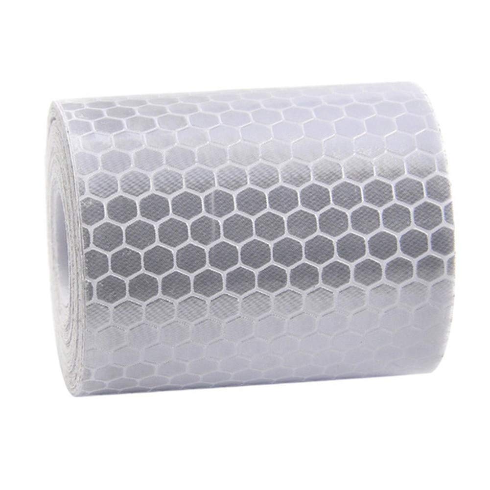 iSpchen 5cm x 3m Auto reflektierende Aufkleber Reflektorband Selbstklebend Klebeband Reflektoren Sicherheitsband Aufkleber Auto Styling selbstklebende Aufkleber Dekoration Sticker 1 Rolle,Weiß iSpchen 5cm x 3m Auto reflektierende Aufkleber Reflektorband Selbstklebend Klebeband Reflektoren Sicherheitsband Aufkleber Auto Styling selbstklebende Aufkleber Dekoration Sticker 1 Rolle,Weiß von iSpchen