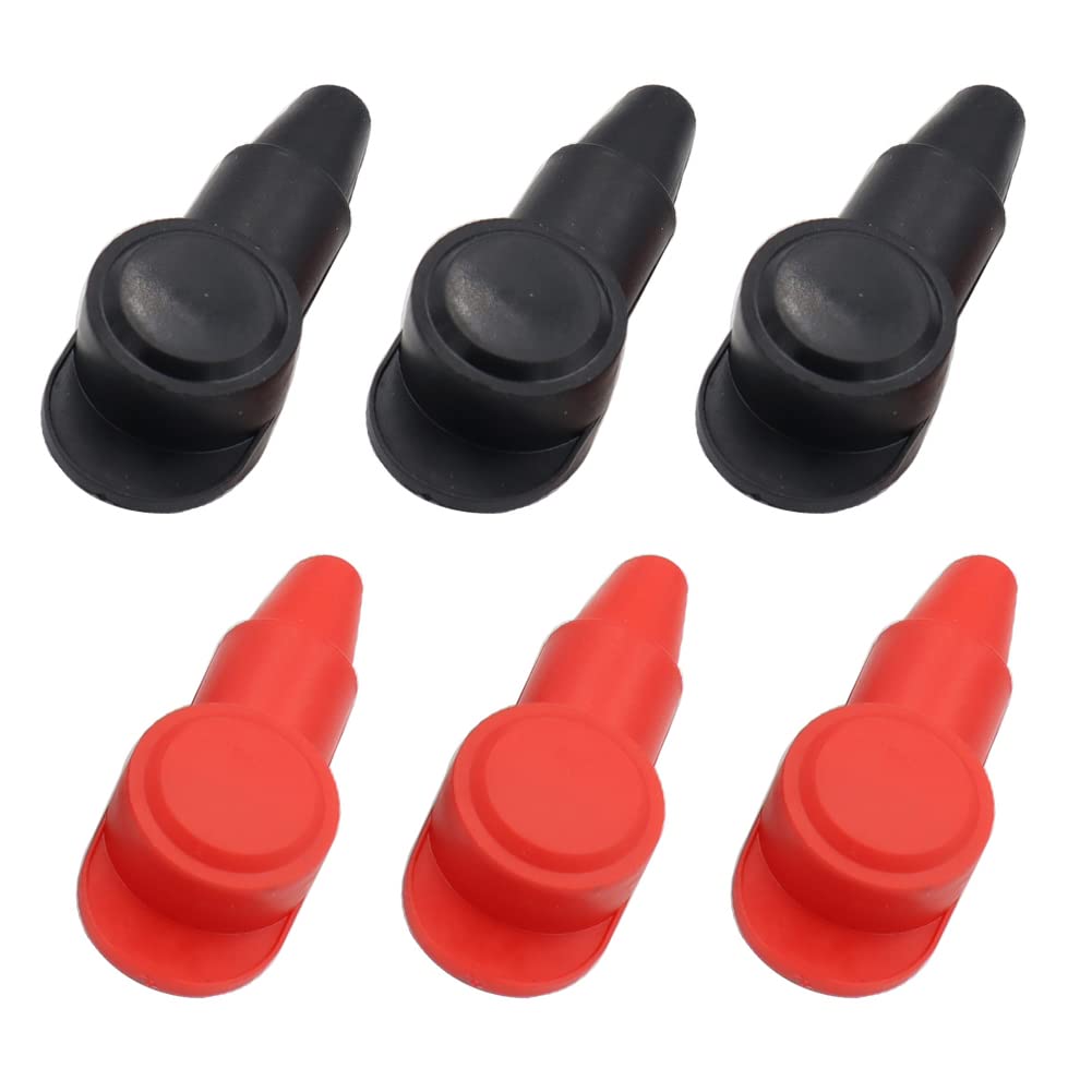 iSpchen 6 Stück Autobatterie Polabdeckung PVC Gummi Batteriepolabdeckung Batterie Klemmenabdeckung Batterieklemme Abdeckkappe Positiv und negativ Anschlussabdeckung Isolierung Schutzkappe Schwarz/rot iSpchen 6 Stück Autobatterie Polabdeckung PVC Gummi Batteriepolabdeckung Batterie Klemmenabdeckung Batterieklemme Abdeckkappe Positiv und negativ Anschlussabdeckung Isolierung Schutzkappe Schwarz/rot von iSpchen