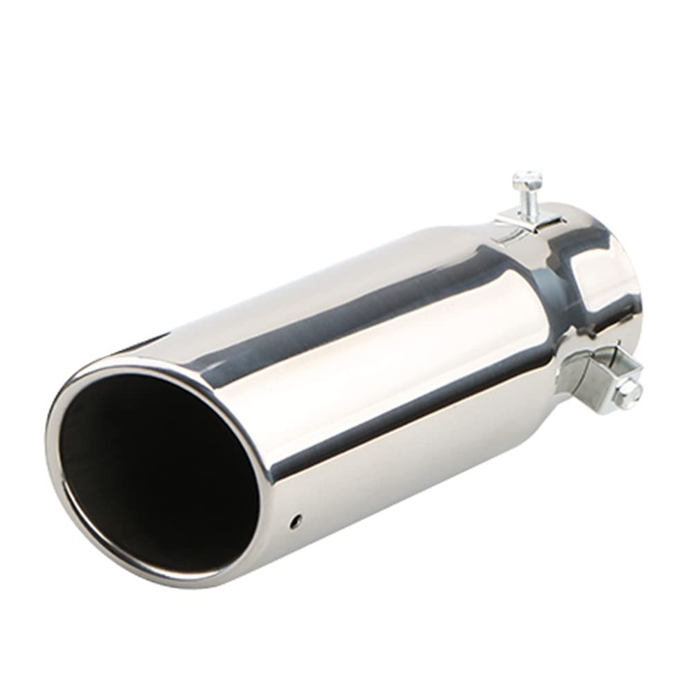 iSpchen Auto Auspuffrohr Edelstahl Auspuff Schalldämpfer Blende Universal 8,5 Zoll Auspuff Endrohr DB Killer Endschalldämpfer Auto Auspuffblende,Sliber iSpchen Auto Auspuffrohr Edelstahl Auspuff Schalldämpfer Blende Universal 8,5 Zoll Auspuff Endrohr DB Killer Endschalldämpfer Auto Auspuffblende,Sliber von iSpchen