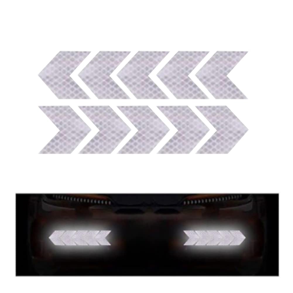 iSpchen Autoaufkleber,10 Stück Reflektierende Pfeil Aufkleber Warnaufkleber Reflektoren Sicherheitsaufkleber Auto Stoßstangen Styling Dekoration Sticker Set iSpchen Autoaufkleber,10 Stück Reflektierende Pfeil Aufkleber Warnaufkleber Reflektoren Sicherheitsaufkleber Auto Stoßstangen Styling Dekoration Sticker Set von iSpchen