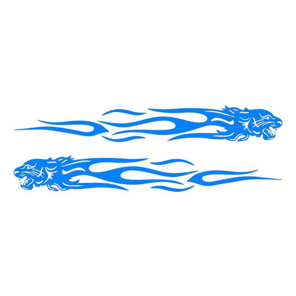 iSpchen Autoaufkleber Karosserie Seitenaufkleber 3D Tiger Flamme Racing Sport Streifen Aufkleber Auto Selbstklebende Wasserdichte Dekoration Sticker Styling Aufkleber für Auto Truck SUV Skateboard iSpchen Autoaufkleber Karosserie Seitenaufkleber 3D Tiger Flamme Racing Sport Streifen Aufkleber Auto Selbstklebende Wasserdichte Dekoration Sticker Styling Aufkleber für Auto Truck SUV Skateboard von iSpchen