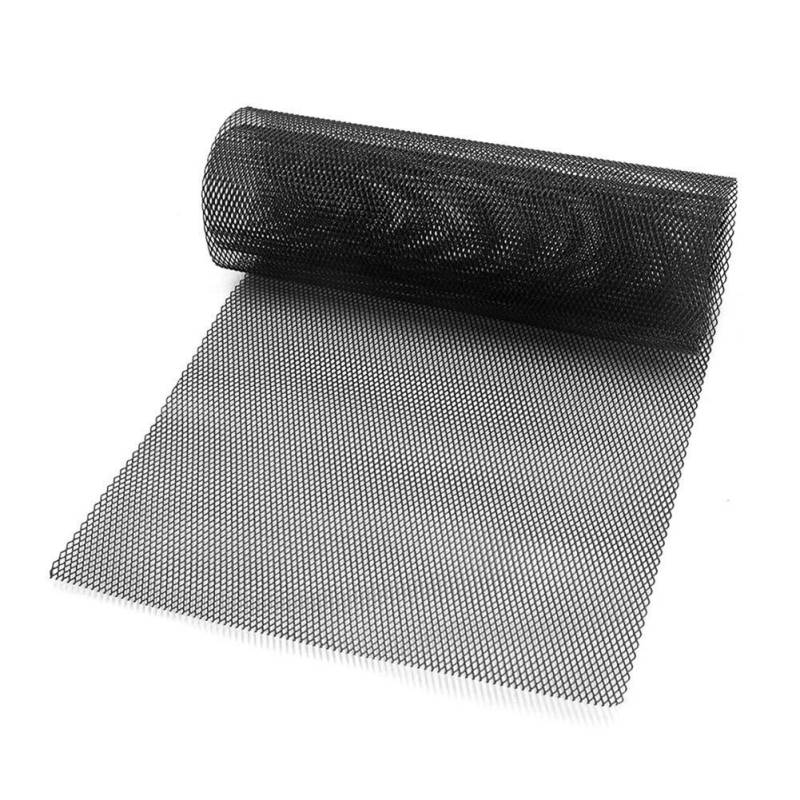 iSpchen Autogitter Universal Car Grill Mesh Aluminiumlegierung Kühlergrill Blatt Gitter Körper Stoßstange Gitter Multifunktionale Renngitter Alu Racegitter Streckgitter 100x33cm,10 * 20MM Schwarz von iSpchen