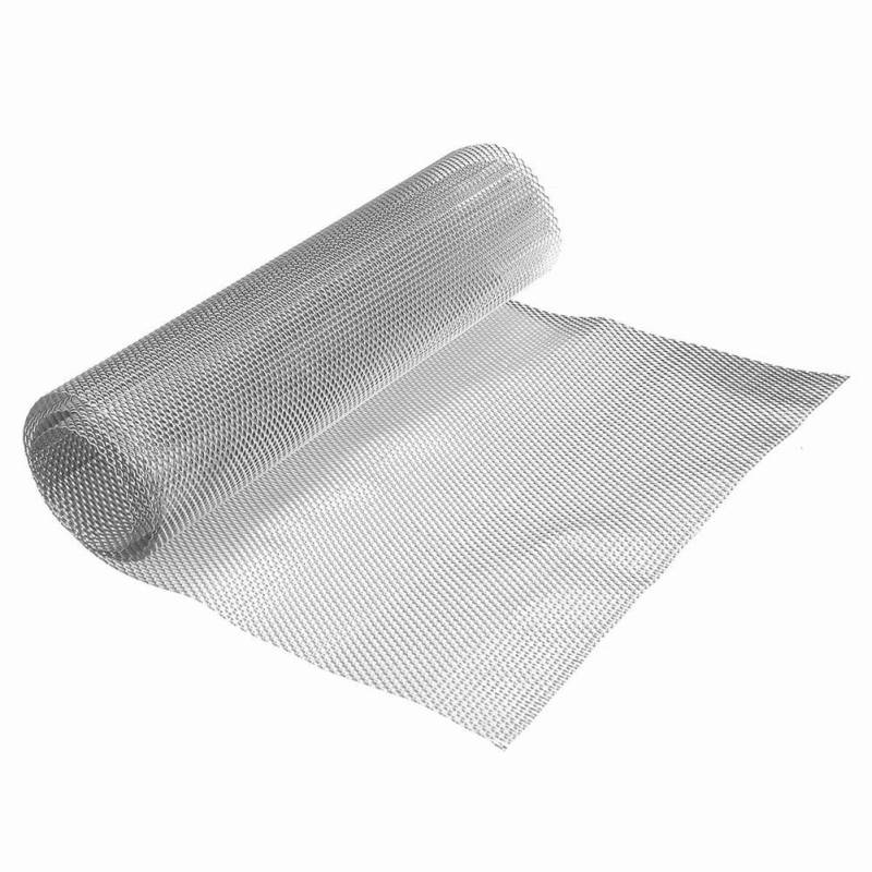 iSpchen Autogitter Universal Car Grill Mesh Aluminiumlegierung Kühlergrill Einsatz Blatt Gitter Körper Stoßstange Gitter Multifunktionale Renngitter Alu Racegitter Streckgitter 100x33cm,4*8MM Silber von iSpchen