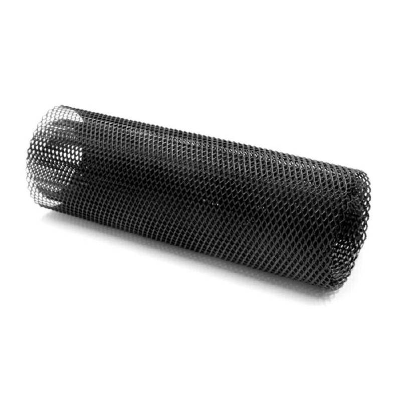 iSpchen Autogitter Universal Car Grill Mesh Aluminiumlegierung Kühlergrill Einsatz Blatt Gitter Körper Stoßstange Gitter Multifunktionale Renngitter Alu Racegitter Streckgitter 100x33cm,8*25MM Schwarz von iSpchen