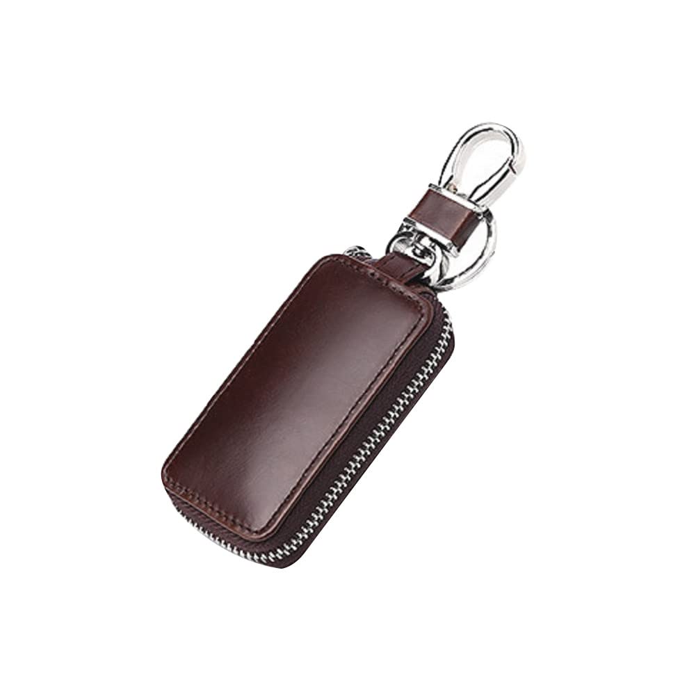 iSpchen Autoschlüssel Tasche Autoschlüsseletui aus Leder Autoschlüsseltasche mit Fernbedienung Multifunktionaler Tragbarer Autoschlüssel Schlüsseltasche Mini-Münztasche mit Reißverschluss von iSpchen