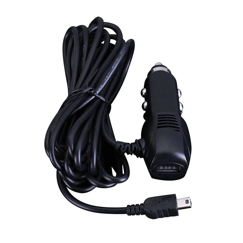 iSpchen Dashcam Stromkabel Mini USB-Ladekabel Universeller Autoladegerät Kfz-Ladeadapter mit USB 3,5m Netzkabel DC 2A Kabel für Dashcam GPS-Navigation DVR von iSpchen