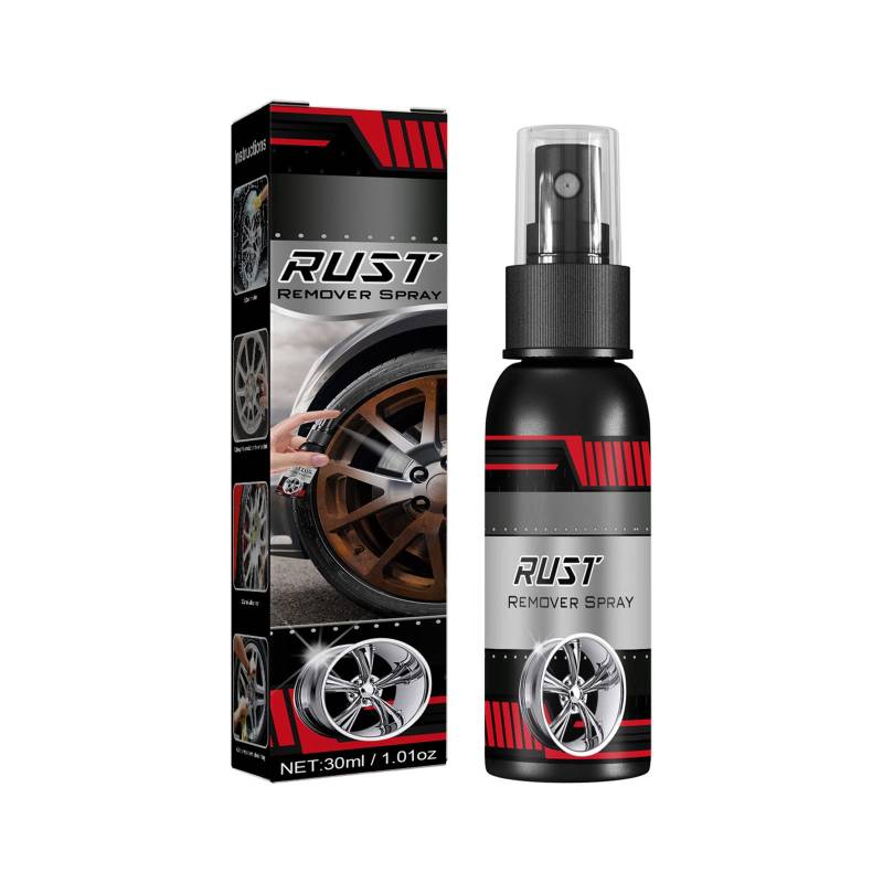 iSpchen Felgenreiniger Alufelgen 30ml Auto Rostentferner Reifen Felgen Reinigung Alufelgen Reiniger Entroster Rost Entfernen Auto Rostumwandler Spray von iSpchen