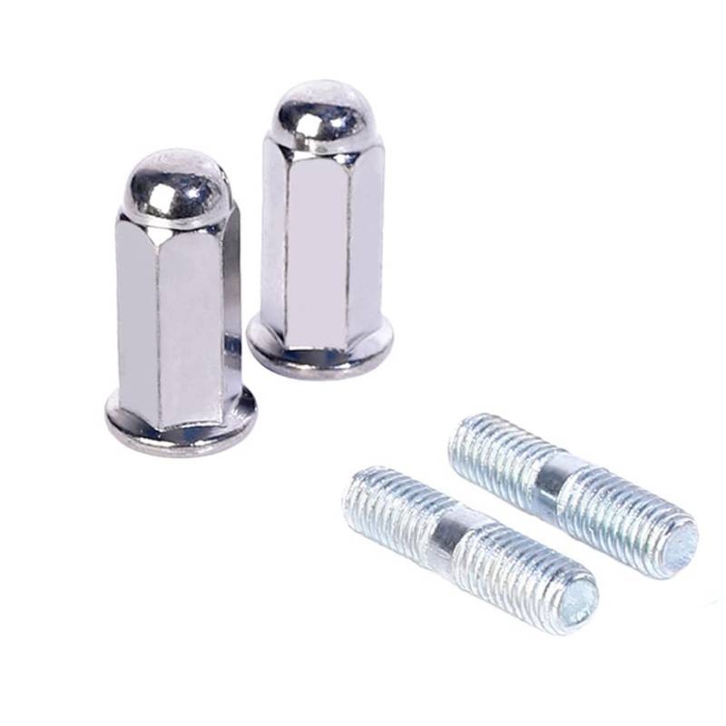 iSpchen Motorrad Auspuff Schrauben 8mm Universal Auspuff Stehbolzen Set Motorrad Auspuff Schalldämpfer Schrauben für Motorräder Karts Moped Quad Roller von iSpchen