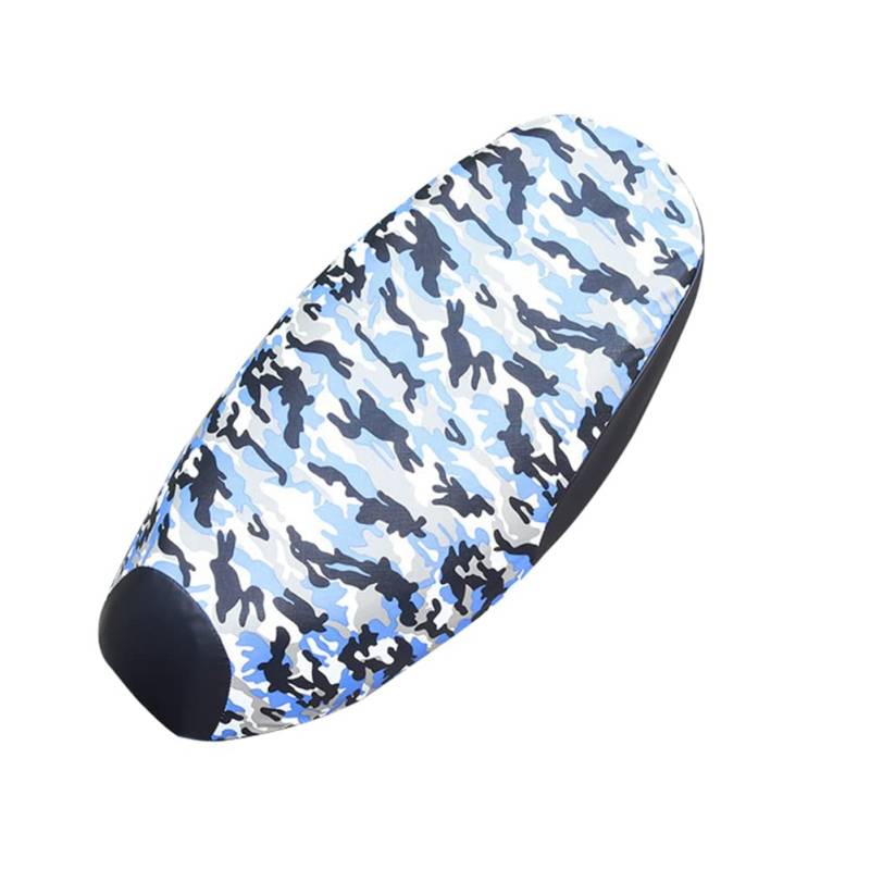 iSpchen Motorrad Sitzbezug Wasserdichter Sitzbezüge Kissen Motorrad Sitzbankbezug Staubkissenbezug Motorrad Roller Sitzschutz Sitzkissen Motorrad Wärmedämmung Sitzabdeckung,Tarnung Blau XL von iSpchen