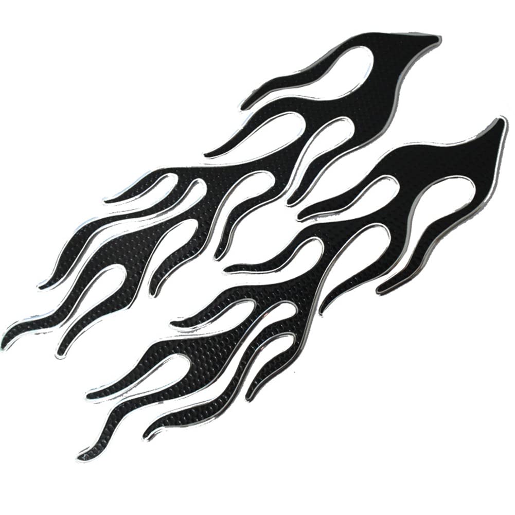 iSpchen Motorrad Tank Aufkleber 2 Stücke Tankpad 3D Flamme Racing Aufkleber Personalisierte Tankschutz Motorrad Tank Pad Styling Trim Dekoration Aufkleber,27cmx14cm iSpchen Motorrad Tank Aufkleber 2 Stücke Tankpad 3D Flamme Racing Aufkleber Personalisierte Tankschutz Motorrad Tank Pad Styling Trim Dekoration Aufkleber,27cmx14cm von iSpchen
