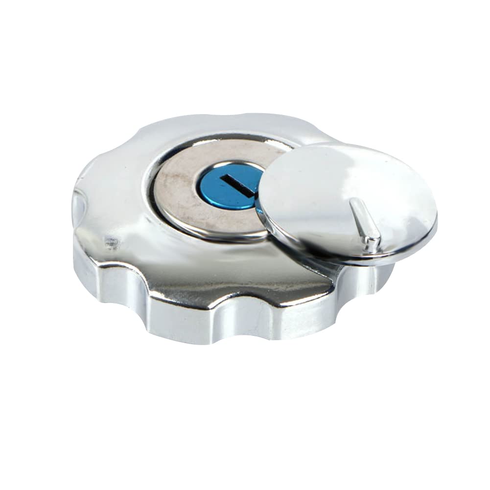 iSpchen Motorrad Tankdeckel Benzin Tankklappe Aluminium Tankverschluss Kraftstofftank Deckel Tank Abdeckung Tankklappe Öldeckel mit Schloss und 2 Schlüsseln Zubehör Ersatz für CG125 iSpchen Motorrad Tankdeckel Benzin Tankklappe Aluminium Tankverschluss Kraftstofftank Deckel Tank Abdeckung Tankklappe Öldeckel mit Schloss und 2 Schlüsseln Zubehör Ersatz für CG125 von iSpchen