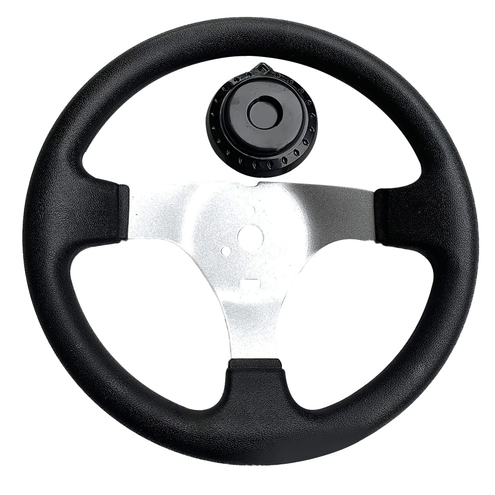 iSpchen Sportlenkrad Go Kart Rennlenkrad Universal 30cm/11,81 Zoll Drift Racing lenkräder Auto Tuning Sport lenkrad für Go-Kart Steering Wheel Schwarz iSpchen Sportlenkrad Go Kart Rennlenkrad Universal 30cm/11,81 Zoll Drift Racing lenkräder Auto Tuning Sport lenkrad für Go-Kart Steering Wheel Schwarz von iSpchen