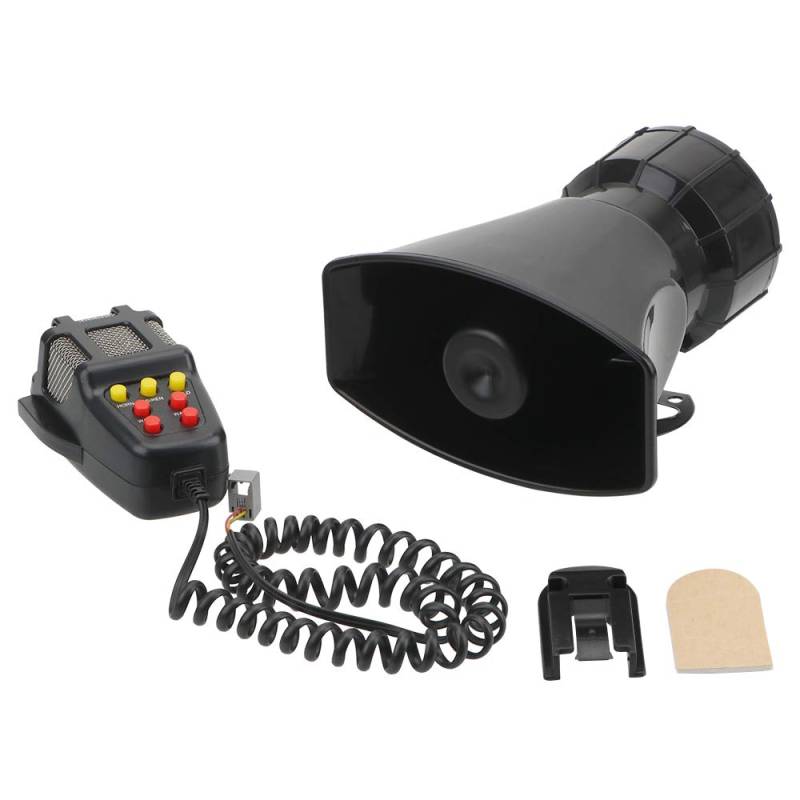 iTimo 7-Sound Auto Horn, Mikrofon PA System Notverstärker Hooter, 12V 100W von iTimo