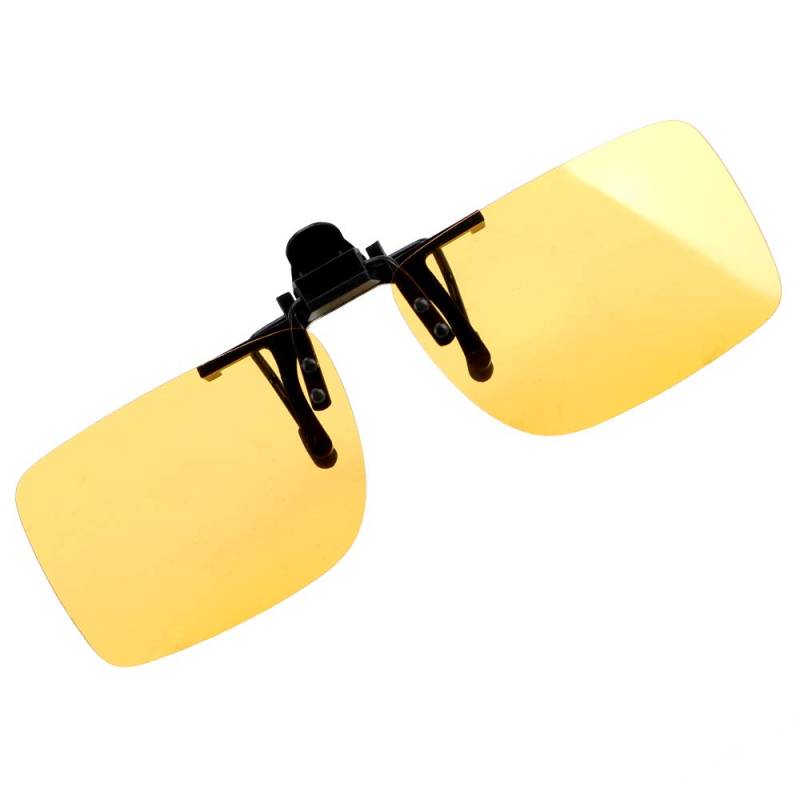 iTimo Anti-UVA-/UVB-Autofahrerbrille, Nachtsicht, Fahrerbrille, Fahrerbrille, zum Aufstecken, polarisierte Sonnenbrille, Autozubehör (Gelbe Nachtsicht) von iTimo