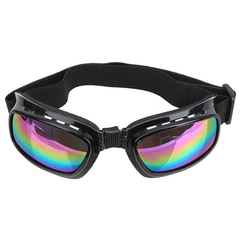 iTimo Motocross-Sonnenbrille, Faltbare Sport-Skibrille, mit verstellbarem Gummiband, Winddicht, blendfrei, UV-Schutz von iTimo
