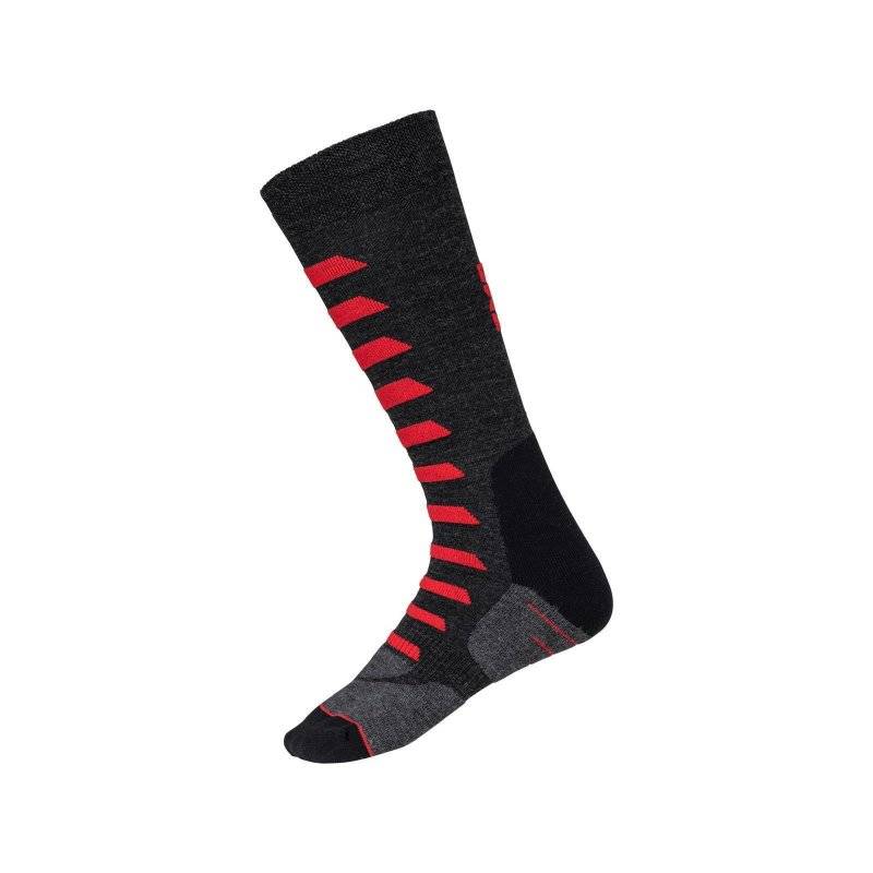 Socken Merino 365 grau-rot 45/47 von iXS